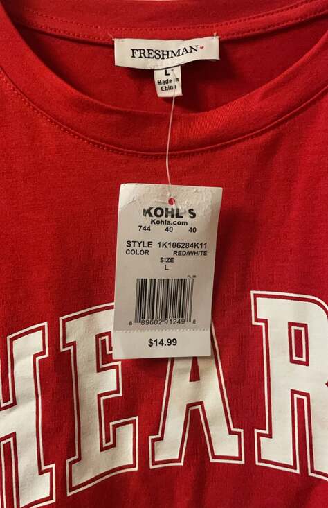 Red "Heart Breaker" Short Sleeve Graphic T-Shirt - Picture 3 of 4